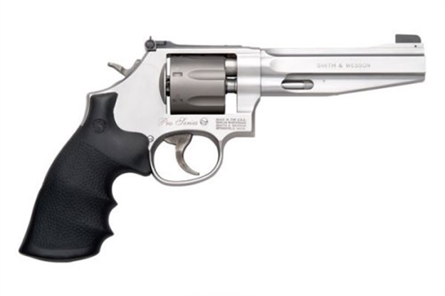 Picture of Smith & Wesson 986 Performance Center Revolver 9Mm, 5 In, Syn Grp, 7 Rnd, Patridge Front & Adjustable Rear, Medium S/S Frame 178055