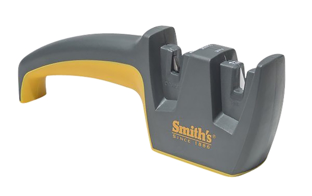 Picture of  Smiths Products 50348   Hand Held Carbide Sharpener Coarse/Fine Gray/Yellow Plastic
