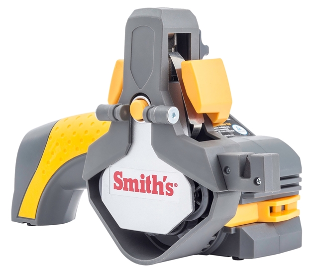 Picture of  Smiths Products 50969 Knife & Tool Sharpener Cordless Hand Held Fine/Medium/Coarse Ceramic Sharpener Gray/Yellow