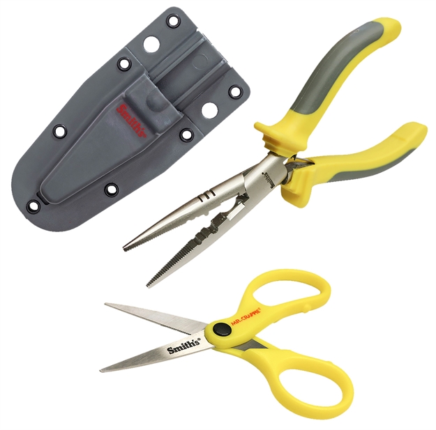Picture of  Smiths Products 51297 Mr. Crappie Pliers & Scissor Combo Gray/Yellow Handle