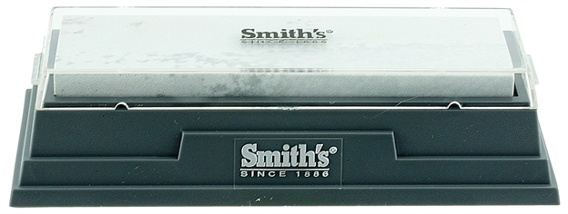 Picture of  Smiths Products Mbs6 Arkansas Bench Stone 6" Medium Arkansas Stone Sharpener Plastic Handle Gray