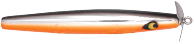 Picture of Smithwick Devil's Horse Twin Prop Topwater Lure, 4 1/2", 3/8 Oz, Chrome/Blackback/Orange Belly, Floating AF131OB 049575109985