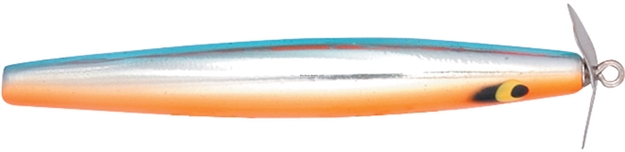 Picture of Smithwick Devil's Horse Twin Prop Topwater Lure, 4 1/2", 3/8 Oz, Chrome/Blackback/Orange Belly, Floating Af132ob