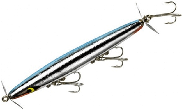 Picture of Smithwick Devil's Horse Twin Prop Topwater Lure, 4 1/2", 3/8 Oz, Chrome/Blue Back, Floating AF132