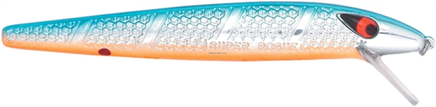 Picture of Smithwick Suspending Super Rogue Jerkbait, 5", 3/8 Oz, Chrome/Blue Back/Orange Belly