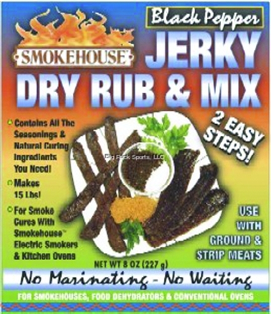 Picture of Smokehouse Jerky Dry Rub & Mix Black Pepper 8 OZ