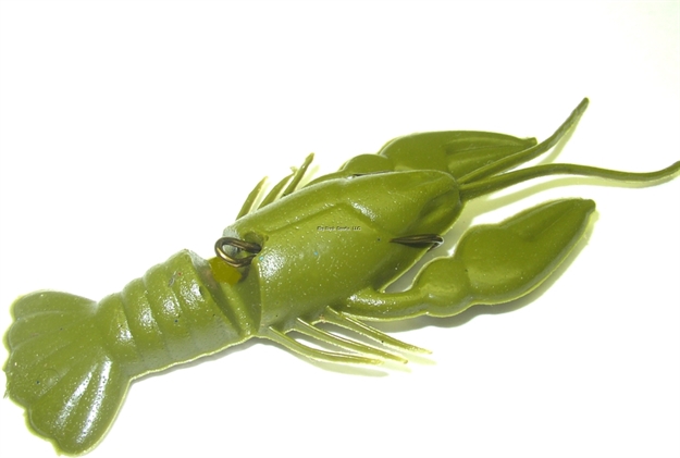 Picture of Snag Proof Cast Craw Lure With Scent Wax, 3", 1/4 Oz, SZ 1 Double Hook, Moss Green