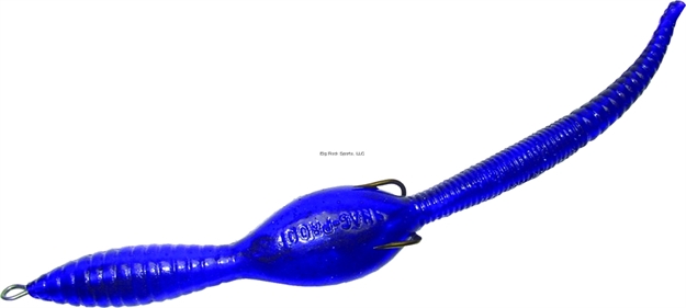 Picture of Snag Proof Deadly Worm Lure With Air-Filled Tail And Weighted Head, 6 1/2", 1/4 Oz, SZ 1 Double Hook, Purple, Floating
