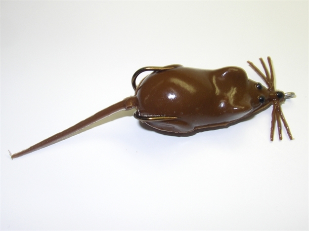 Picture of Snag Proof Moss Mouse, 3 3/4", 1/4 Oz, 4/0 Double Hook, Brown