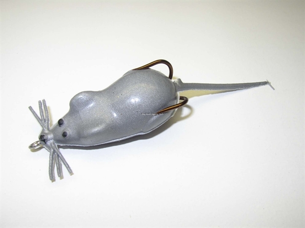 Picture of Snag Proof Moss Mouse, 3 3/4", 1/4 Oz, 4/0 Double Hook, White