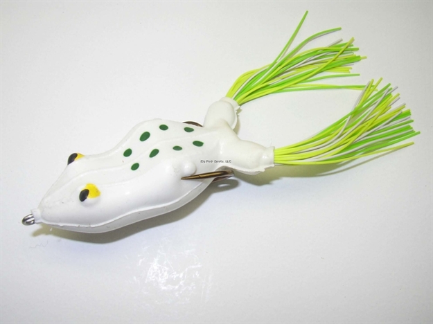 Picture of Snag Proof Original Moss Master Tournament Frog, 4 1/2", 1/2 Oz, 6/0 Double Hook, White