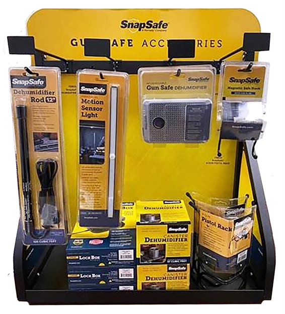 Picture of  Snapsafe 77500 Safe Top Display  Yellow Countertop