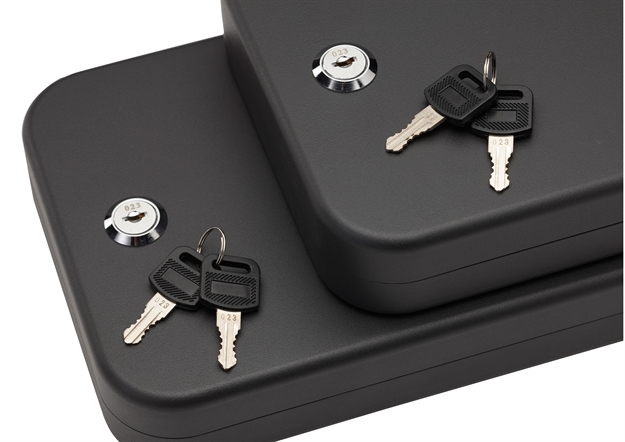 Picture of  Snapsafe 75211 Lock Box Keyed Alike XL Key Entry Black Steel Fireproof- Yes 2 Pack