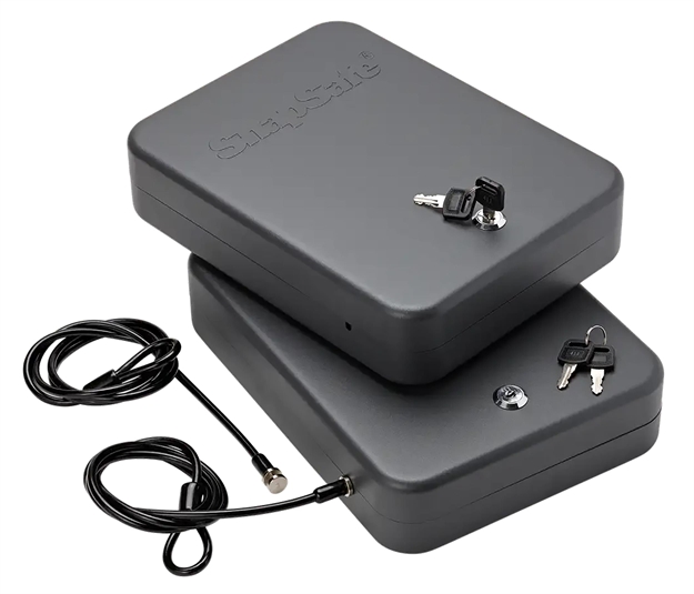 Picture of  Snapsafe 75221 Lock Box  2Xl Key Entry Black Steel 11.50" L X 8.50" W X 2.50" D 2Pk 851529004266