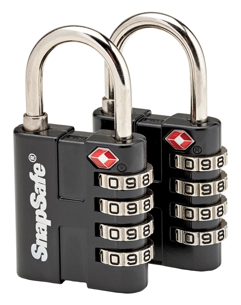 Picture of  Snapsafe 76020 Tsa Lock Resettable Open With Combination Metal 2 Per Pkg 851529004921