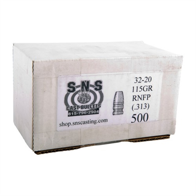 Picture of Sns Cast Bullet 32-20 .313 115Gr Rnfp