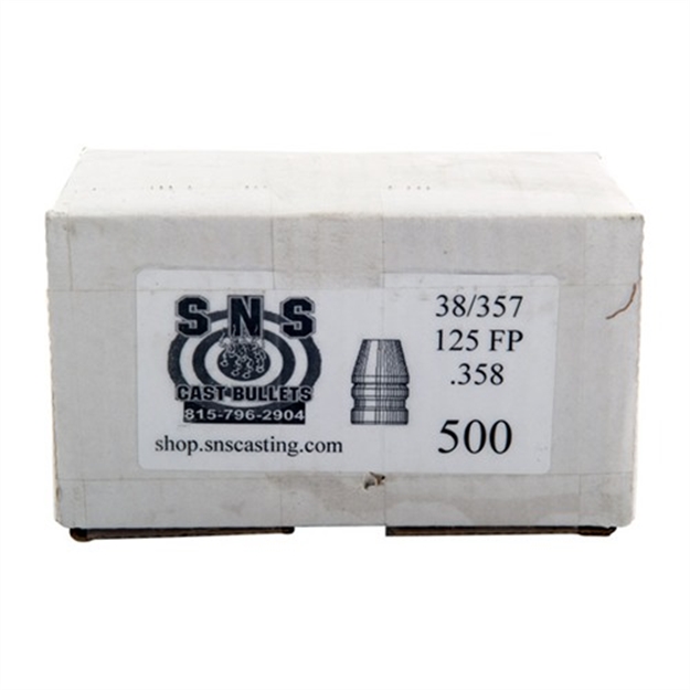 Picture of Sns Cast Bullet 38 .358 125Gr FP