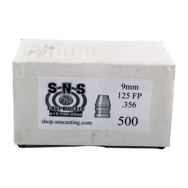 Picture of Sns Cast Bullet 9Mm .356 125Gr FP