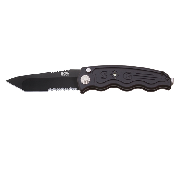 Picture of Sog Automatic - Partially Serrated Tanto Black Tini