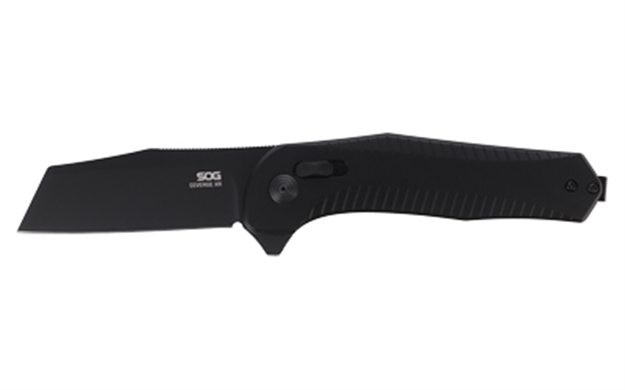 Picture of S.O.G Sog12020143 Diverge XR Folder 3" Folding Edc Plain Black Pvd D2 Steel Blade, Black Scaled Aluminum Handle SOG-12-02-01-43 888151059531