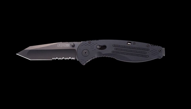 Picture of Sog Knives Knife Aegis Black Tanto Serrated