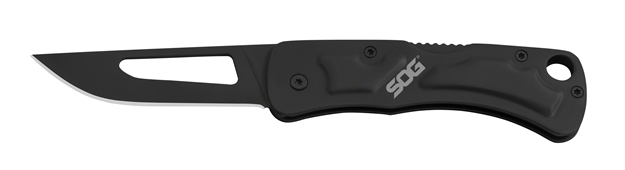 Picture of S.O.G Sog-Ce1012-C Centi II 2.10" Folding Straight Back Plain Black Hardcased Stainless Steel Blade/Black Stainless Steel Handle CE1012-CP
