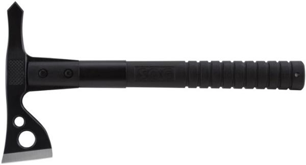 Picture of S.O.G Sogf06tncp Fasthawk  2" Blade 420Hc SS Blade Black Side Hammer Checkering W/"Sog" Grn Handle 12.50" Long Tomahawk F06TN-CP 729857995122