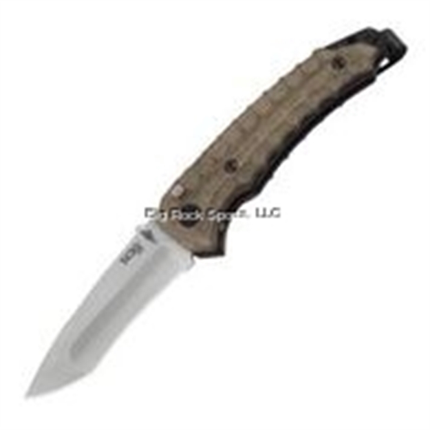 Picture of Sog Knives Kiku Folding Knife, Assisted Opening, S35vn, Satin, Micarta Handle, 3.50" Blade, Clam