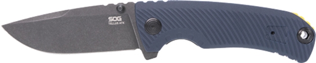 Picture of Sog Knives Knife Tellus Atk 3.24" Blade Sprg Asst Squid Ink/Ylw SOG11060343 888151046142