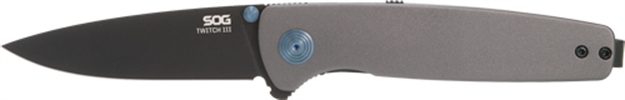 Picture of Sog Knives Knife Twitch Iii 3.1" Sprg Asst Gray/Blue/Black SOG11150343 888151046920
