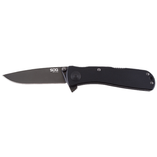 Picture of  S.O.G Sogtwi12cp Twitch II 2.65" Folding Plain Black Hardcased Ticn Aus-8A SS Blade Black Anodized Aluminum Handle Includes Pocket Clip 729857995450