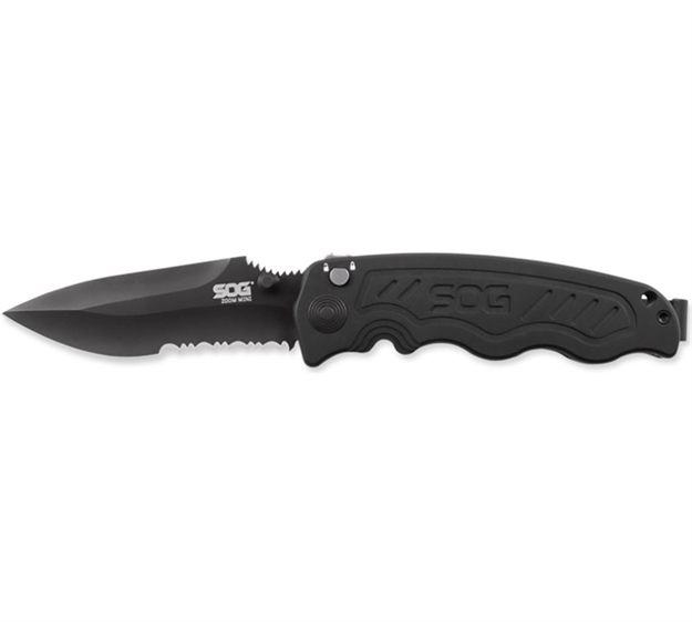 Picture of Sog Knives Zoom Mini Par Serrated Blk