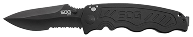 Picture of Sog Knives Zoom Par Serrated Blk Tini