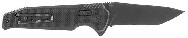 Picture of S.O.G Sog-12-57-02 Vision XR  3.36" Folding Tanto Part Serrated Black Tini Cts Xhp Steel Blade Black G10 Handle SOG-12-57-02-57 729857010108