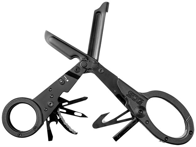 Picture of S.O.G Sog231250143 Parashears  Black 3Cr13mov SS Plain Blade Features 11 Tools 23-125-01-43