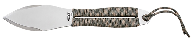 Picture of S.O.G Sogfx41ncp Fling  2.80" Fixed Spear Point Plain Satin 3Cr13mov SS Blade Green/Tan Paracord 3Cr13mov SS Handle Includes Sheath SOG-FX41N-CP 729857998932