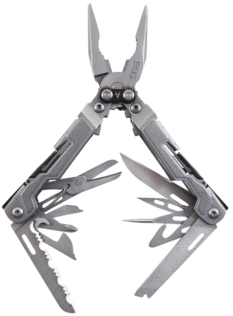 Picture of  S.O.G Sog-Pp1001-Cp Powerpint  Stonewashed Stainless Steel 5Cr15mov Stainless Steel Long Features 18 Tools