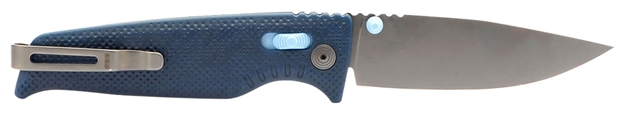 Picture of S.O.G Sog12790157 Altair XR 3.20" Folding Plain Bead Blasted Cryo Cpm 154 SS Blade/ Squid Ink Black W/Stone Blue Accents Grn Handle SOG-12-79-01-57 729857013628