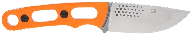 Picture of  S.O.G Sog17330157 Ether FX 3.10" Fixed Drop Point Plain Brushed Satin Cpm S35vn SS Blade, Blaze Orange Textured G10 Handle 888151045510