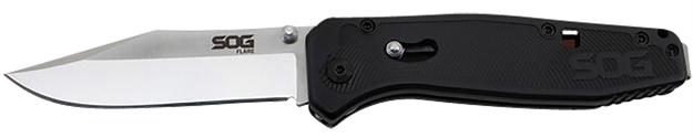 Picture of Sog Knives Flare Knife, 3.5" Folding  Blade, Satin Finish, Glass Reinforced Nylon Handle With Steel Liners, Assisted Opening FLA1001CP 729857007887