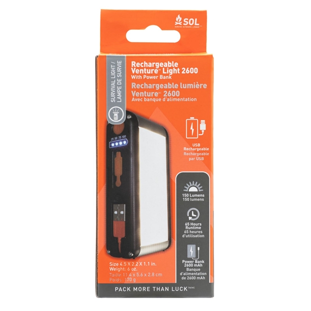 Picture of Sol Venture Light 2600 Recharge With Power Bank 0140-1306