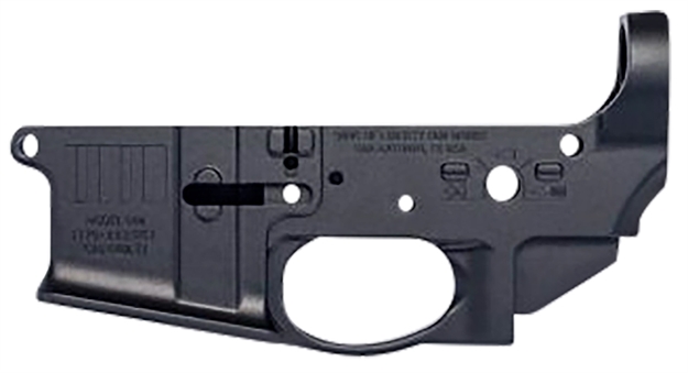 Picture of  Sons OF Liberty Gun Works Broadswordlr Broadsword Ambi Stripped Lower Receiver Black Anodized Aluminum, Ambi Controls, Flared Magwell, Fits Mil-Spec Ar-15