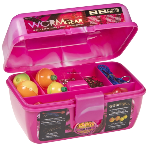 Picture of South Bend 88 Piece Loaded Tackle Box Pink