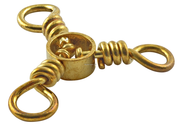 Picture of South Bend Brass 3-Way Swivels Size 1/0