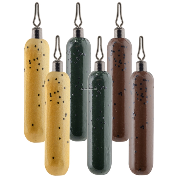 Picture of South Bend Drop Shot Weights Cylinder 1/2 Assorted Colors