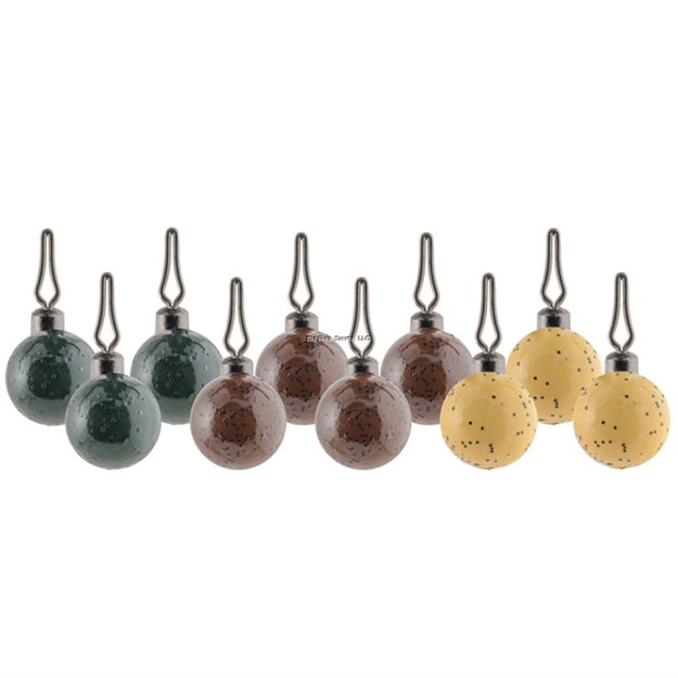 Picture of South Bend Drop Shot Weights Round 1/8 Assorted Colors