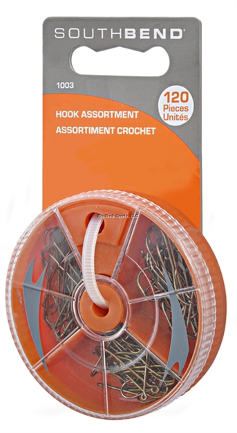 Picture of South Bend Hooks Assortment 120Pc W/Dial Box