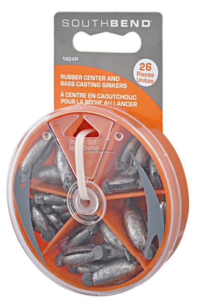 Picture of South Bend Rubber Center Sinker Assortment