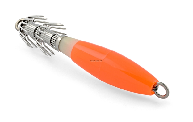 Picture of South Bend SB Sqd Jig Org 3.5"  - South Bend Squid Jig, Orange 3.5"