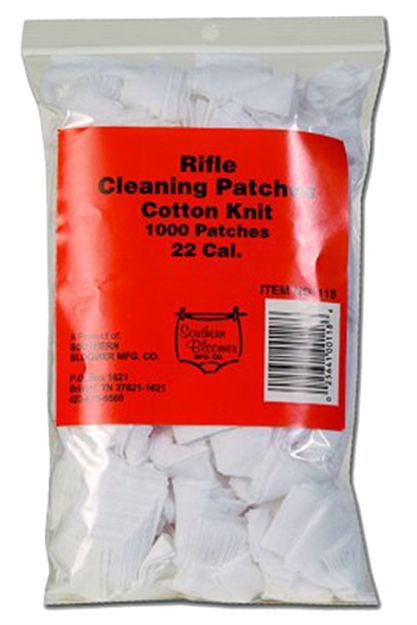 Picture of  Southern Bloomer 118 Cleaning Patches  .22 Cal Cotton 1000 Per Bag 025641001186